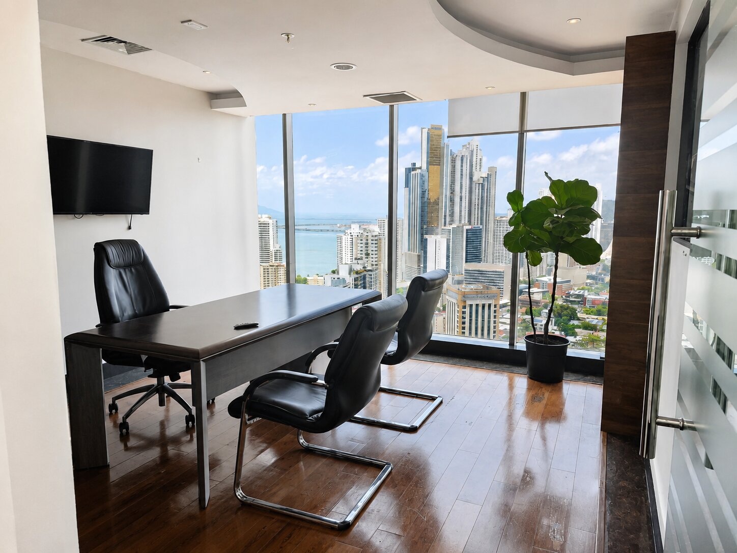 Oficina amoblada en alquiler en F&F Tower – Calle 50
